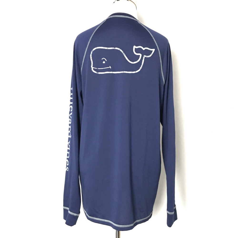 Vineyard Vines Blue Size Small Men’s Performance Long Sleeve Shirt - Picture 5 of 7